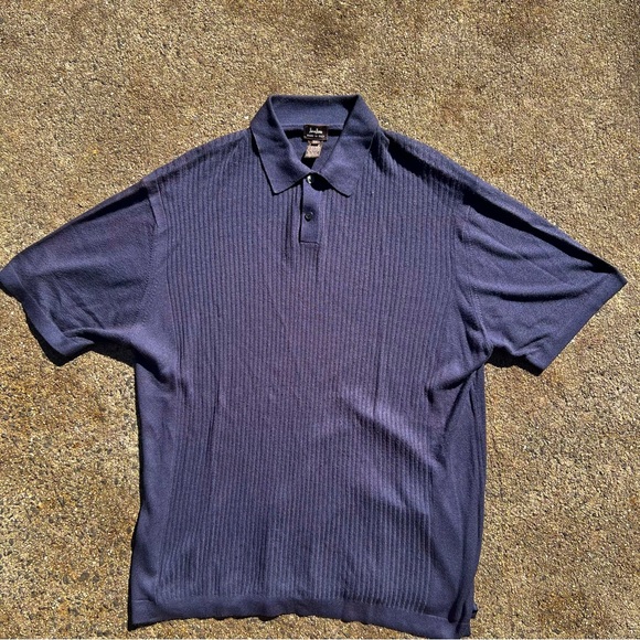 Men’s Vintage Neiman Marcus Knit Polo Made in Italy - Picture 1 of 3